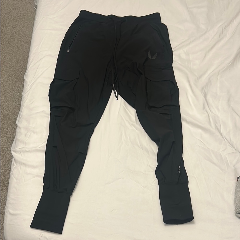 ASRV Black Cargo Joggers